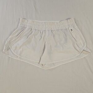 Lululemon Tracker Shorts White Size 16 Gym Running Athleisure Wear